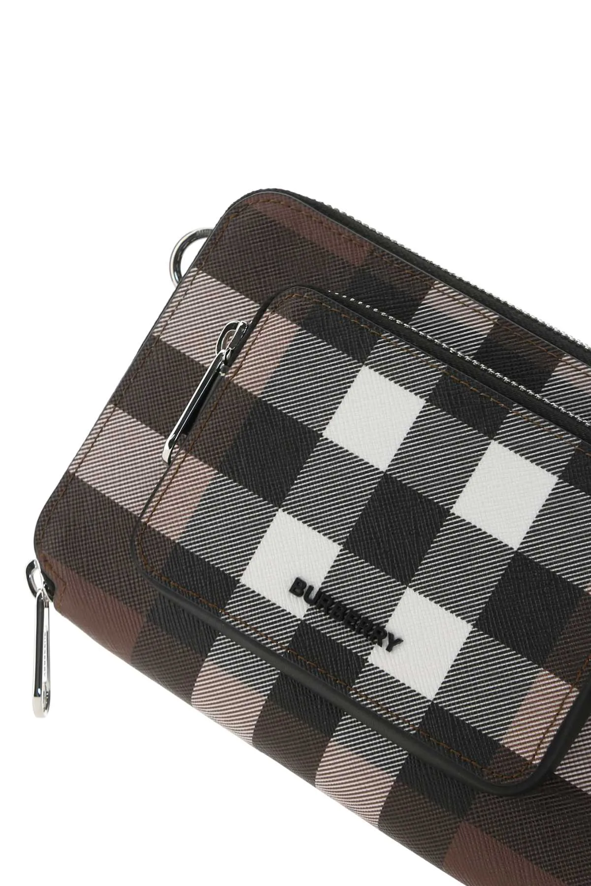 Burberry Check Patterned Crossbody Bag