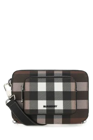 Burberry Check Patterned Crossbody Bag