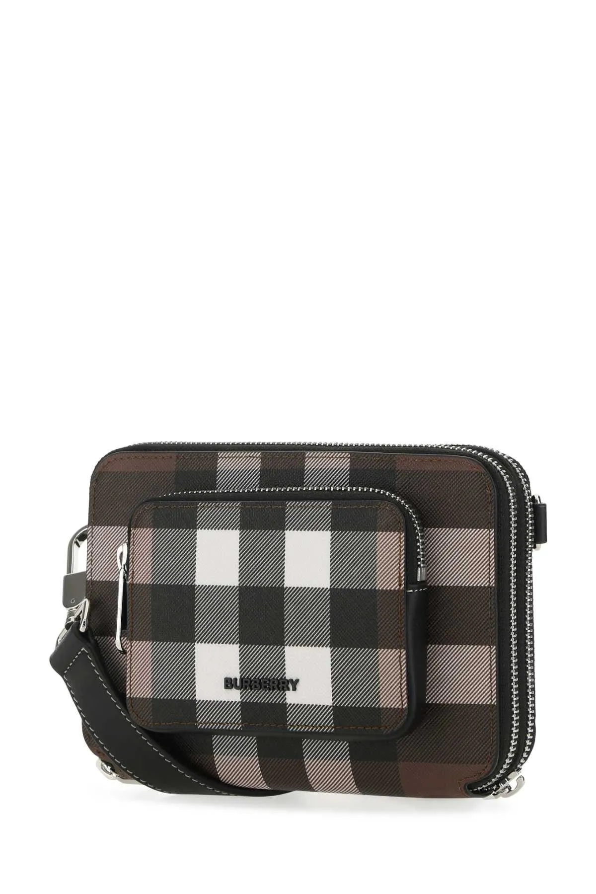 Burberry Check Patterned Crossbody Bag
