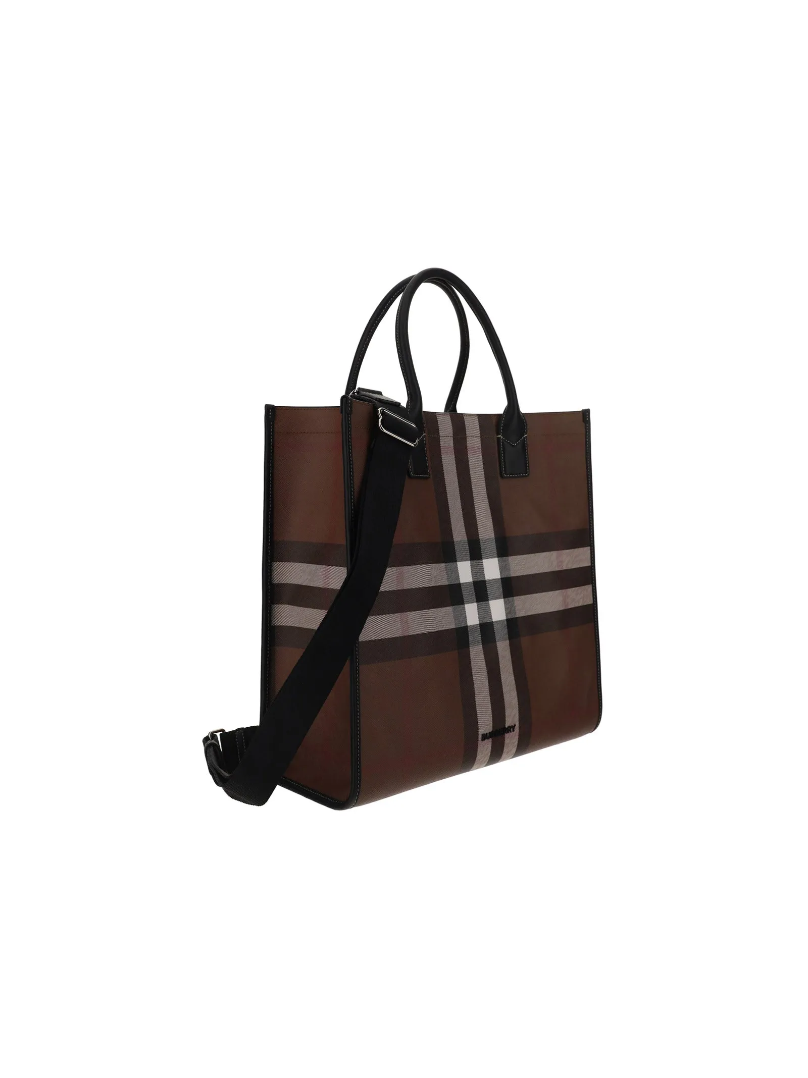 Burberry Check Patterned Tote Bag