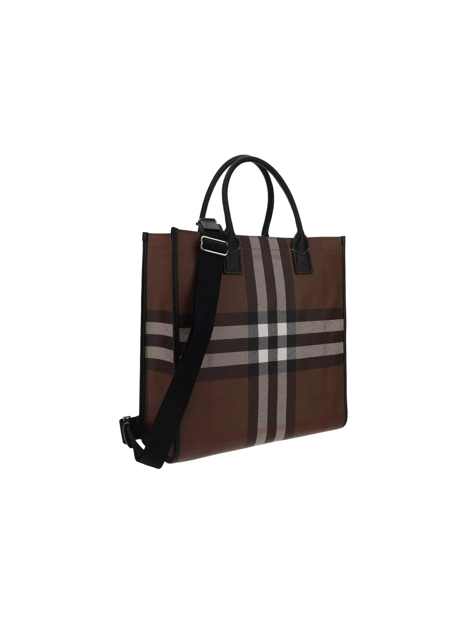 Burberry Check Patterned Tote Bag