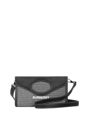 Burberry Logo Detailed Panelled Shoulder Bag
