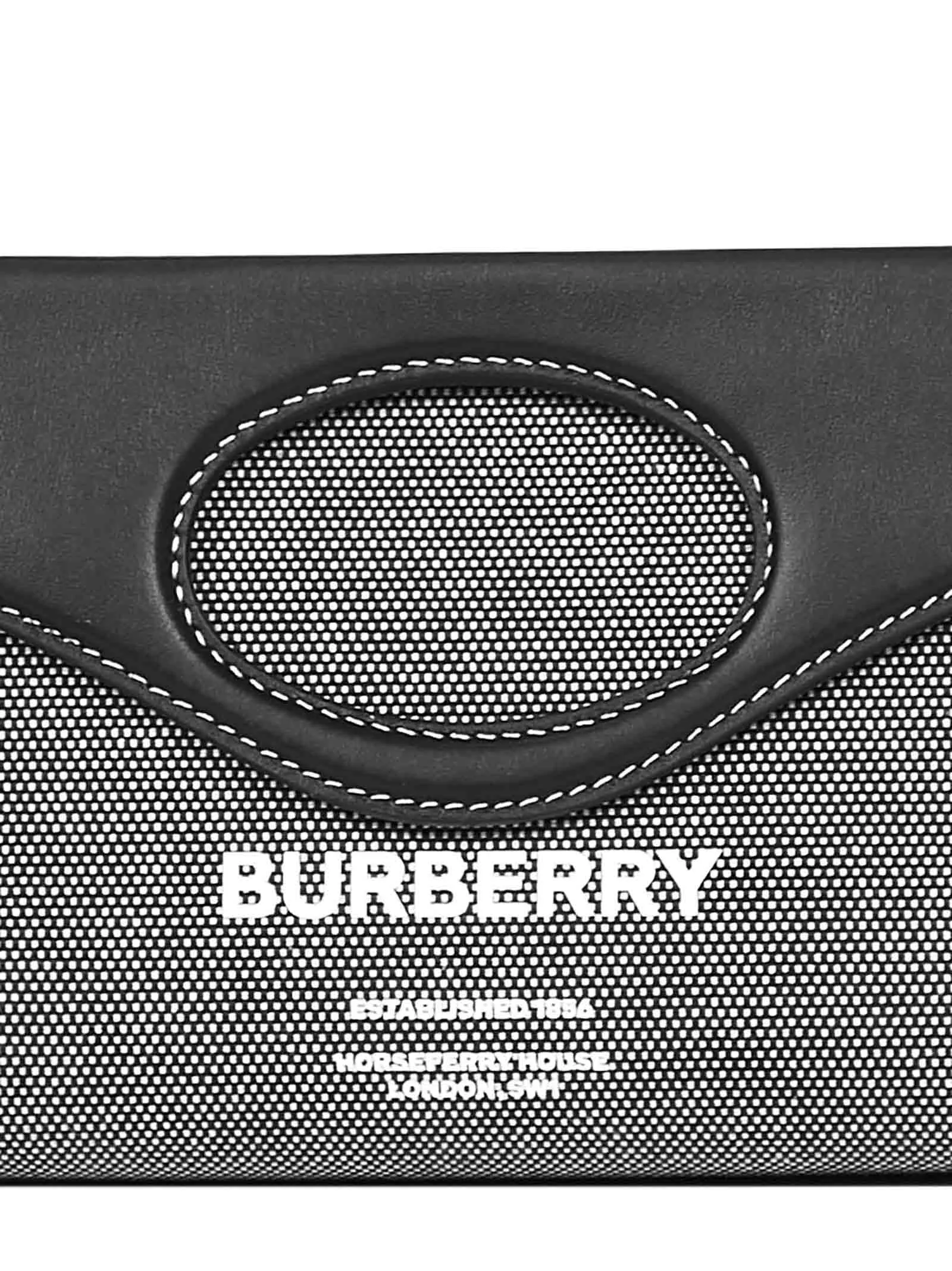 Burberry Logo Detailed Panelled Shoulder Bag