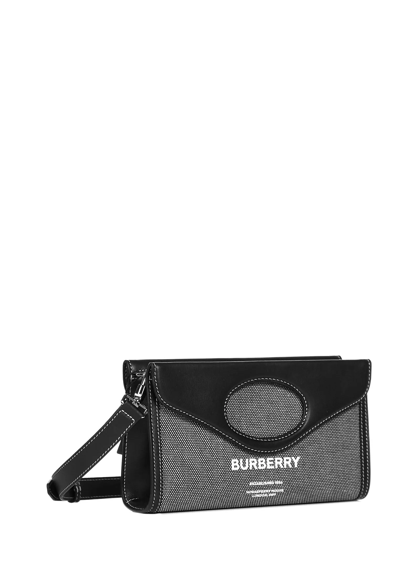 Burberry Logo Detailed Panelled Shoulder Bag