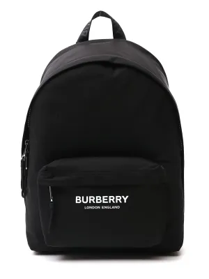 Burberry Logo Printed Backpack