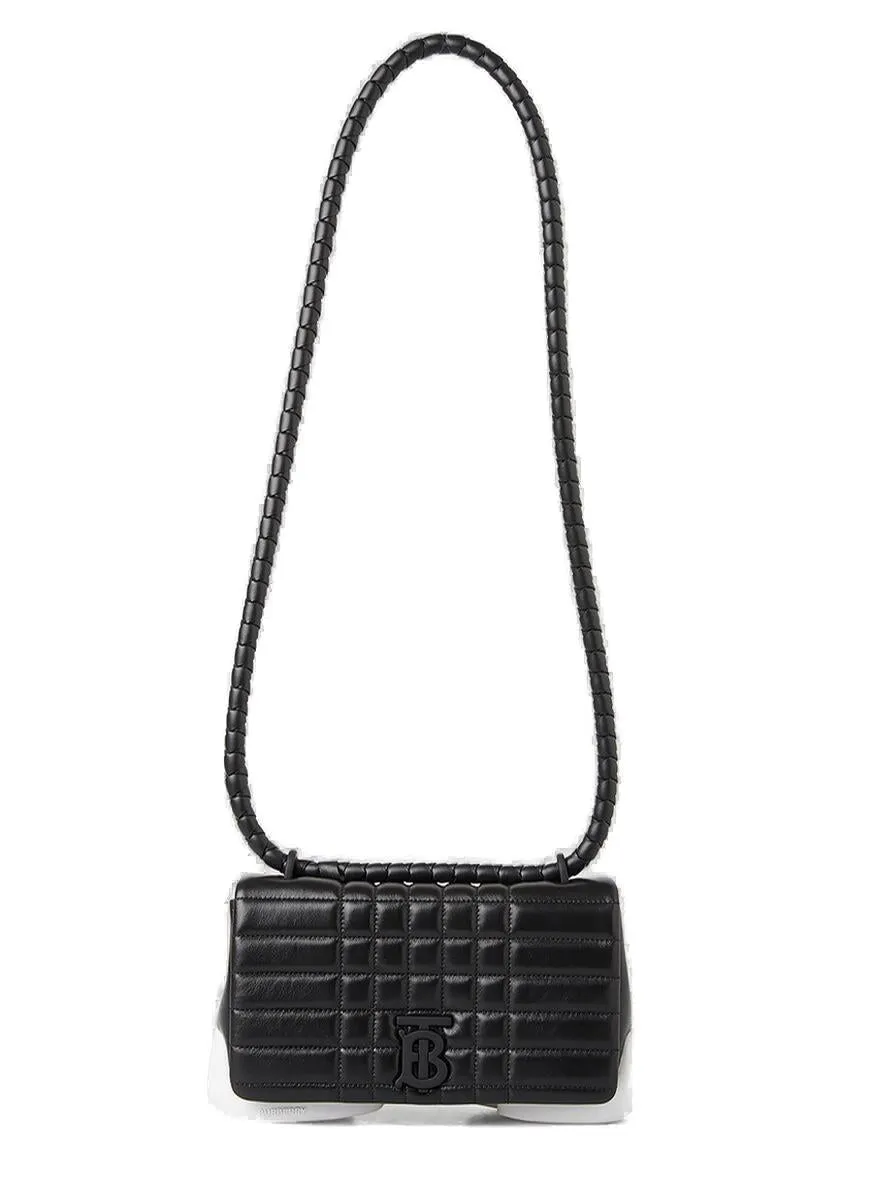 Burberry Lola Logo Plaque Quilted Shoulder Bag