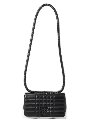 Burberry Lola Logo Plaque Quilted Shoulder Bag