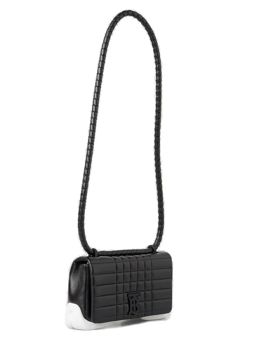 Burberry Lola Logo Plaque Quilted Shoulder Bag