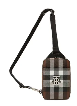 Burberry Monogram Motif Check Crossbody Bag