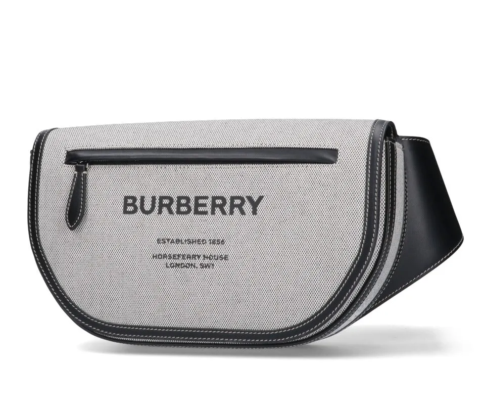 Burberry Olympia Logo Printed Zipped Belt Bag