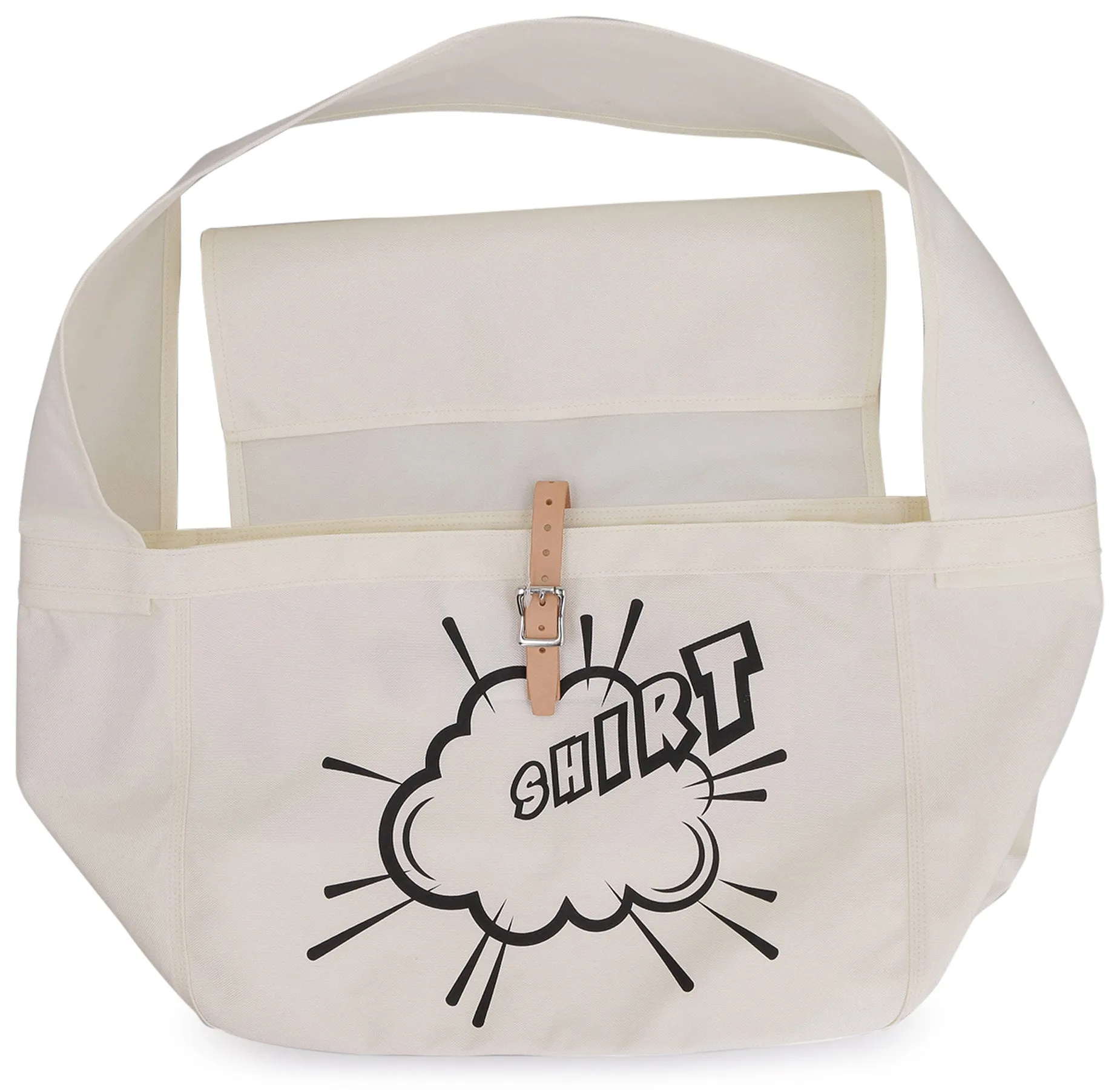Comme des Garons Shirt Graphic Printed Tote Bag