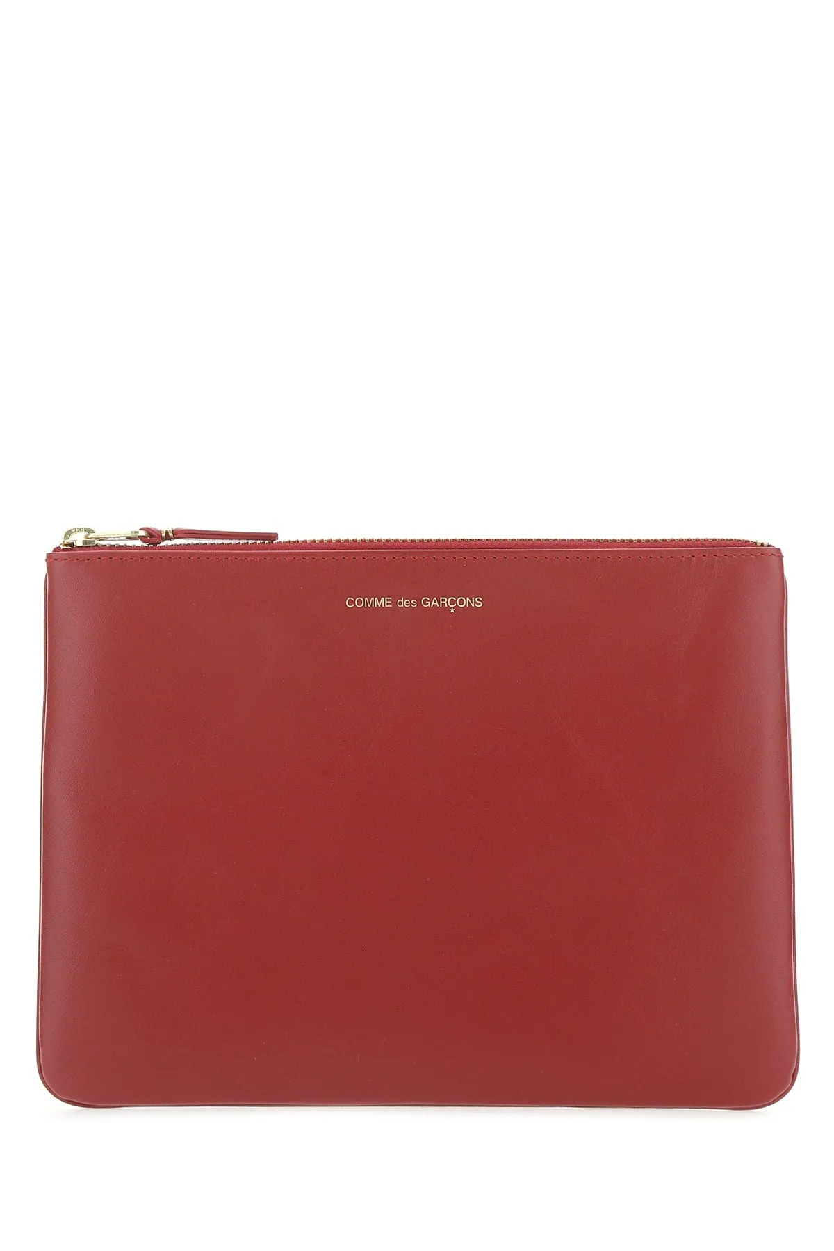 Comme des Garons Wallet Logo Print Clutch Bag
