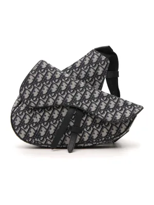Dior Homme Saddle Oblique Jacquard Shoulder Bag