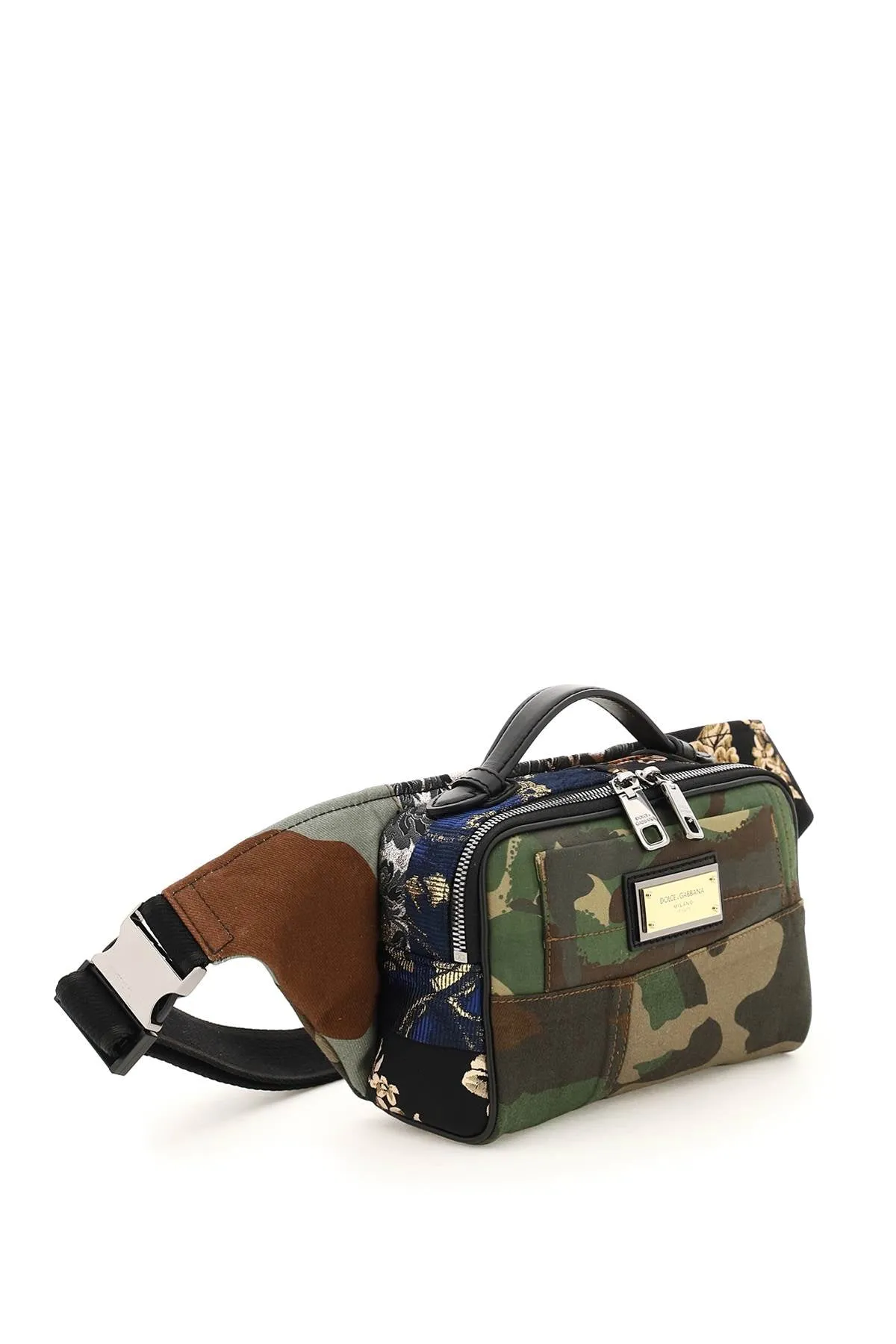 Dolce & Gabbana Camouflage Patchwork Belt Bag