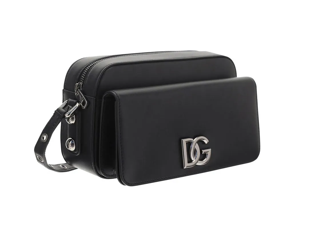 Dolce & Gabbana DG Logo Plaque Strapped Shoulder Bag