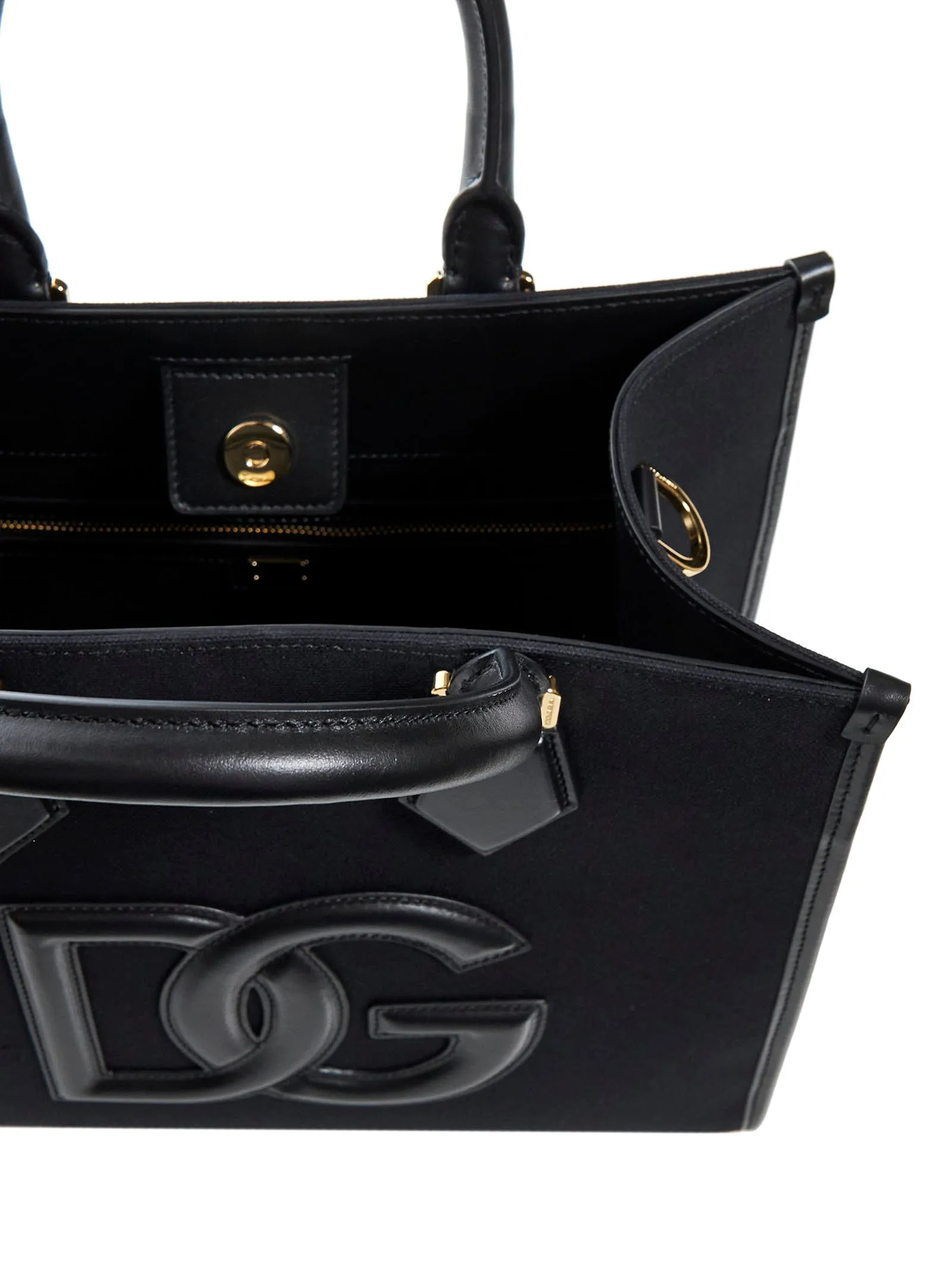 Dolce & Gabbana Logo-Patch Strapped Tote Bag