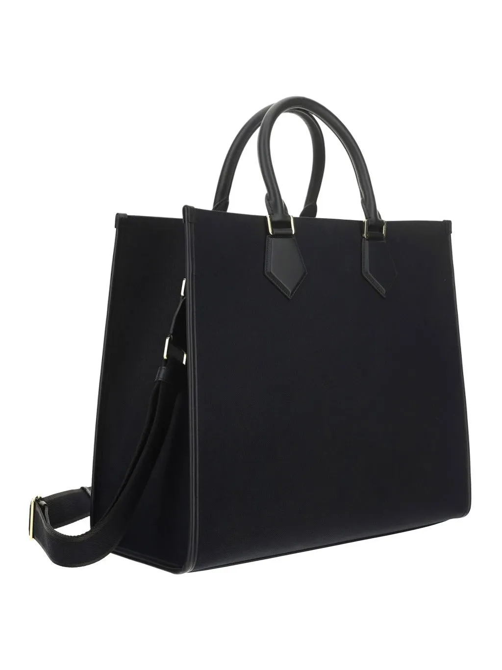 Dolce & Gabbana Logo Patch Strapped Tote Bag
