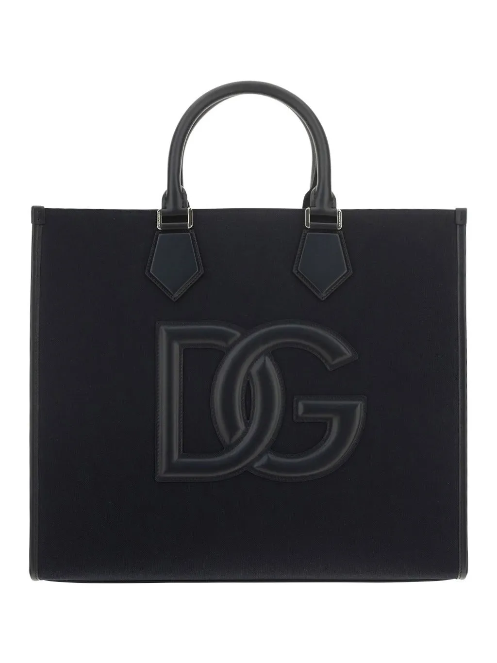 Dolce & Gabbana Logo Patch Strapped Tote Bag