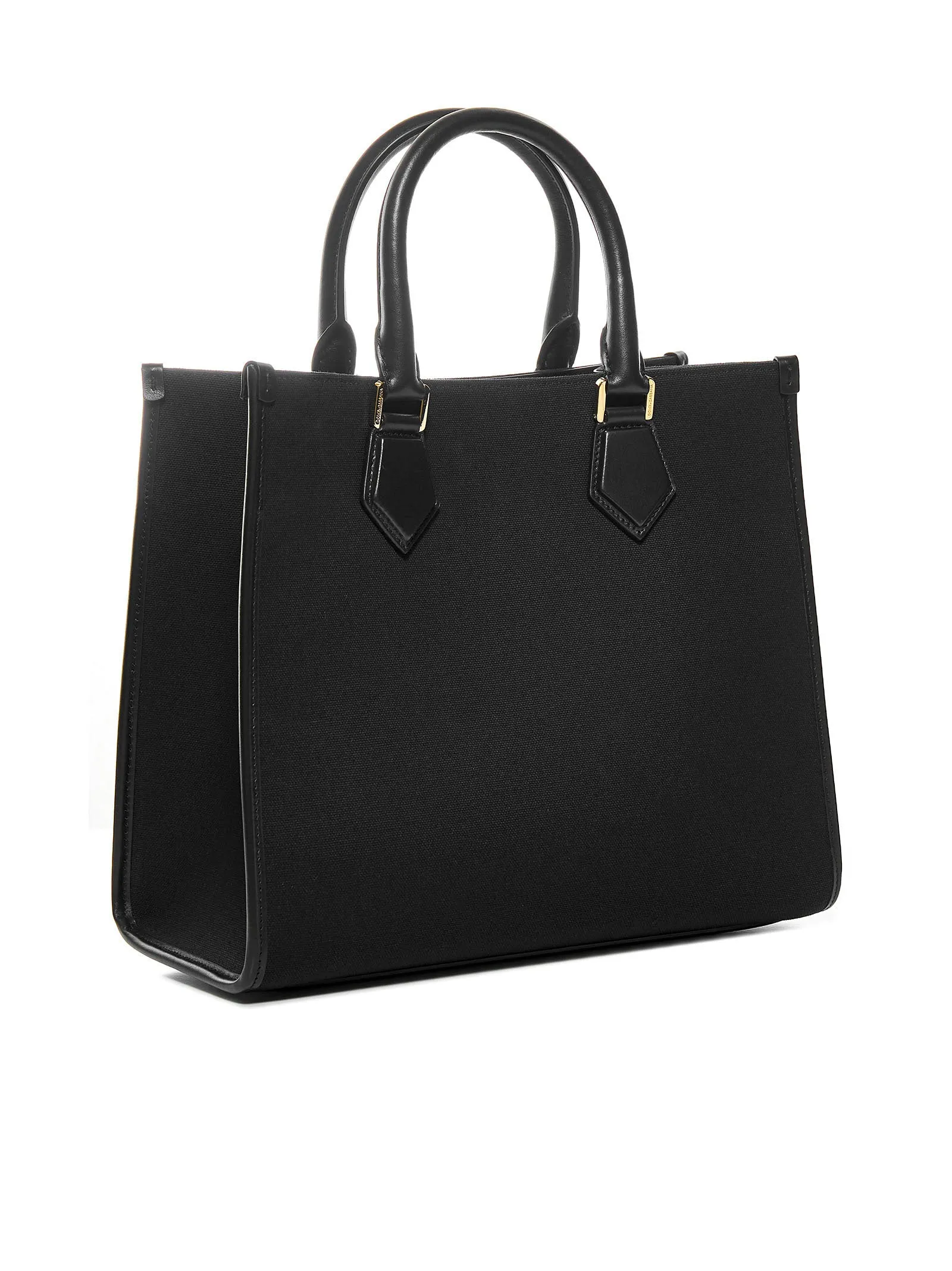 Dolce & Gabbana Logo-Patch Strapped Tote Bag