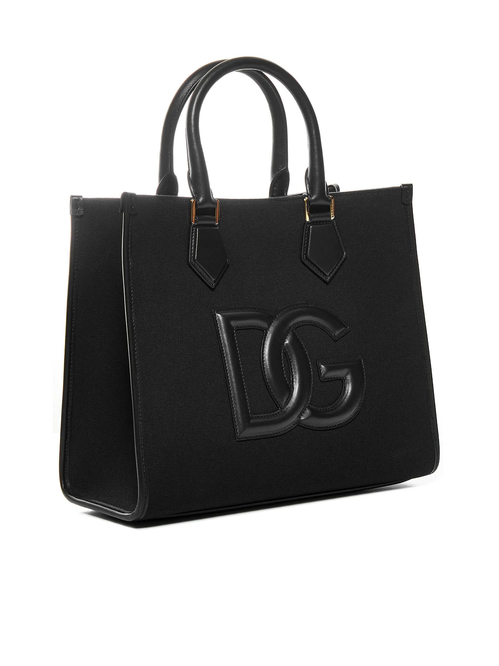 Dolce & Gabbana Logo-Patch Strapped Tote Bag