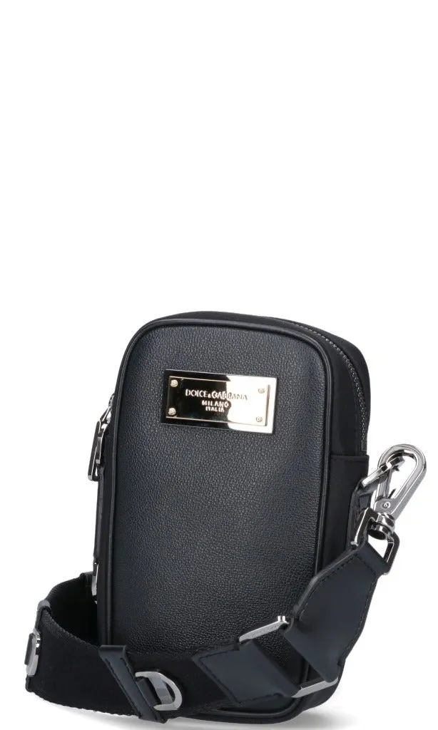Dolce & Gabbana Logo Plaque Crossbody Bag