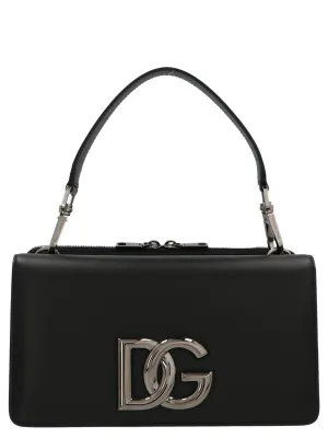 Dolce & Gabbana Logo Plaque Foldover Shoulder Bag