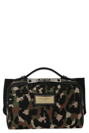 Dolce & Gabbana Logo Plaque Printed Belt Bag
