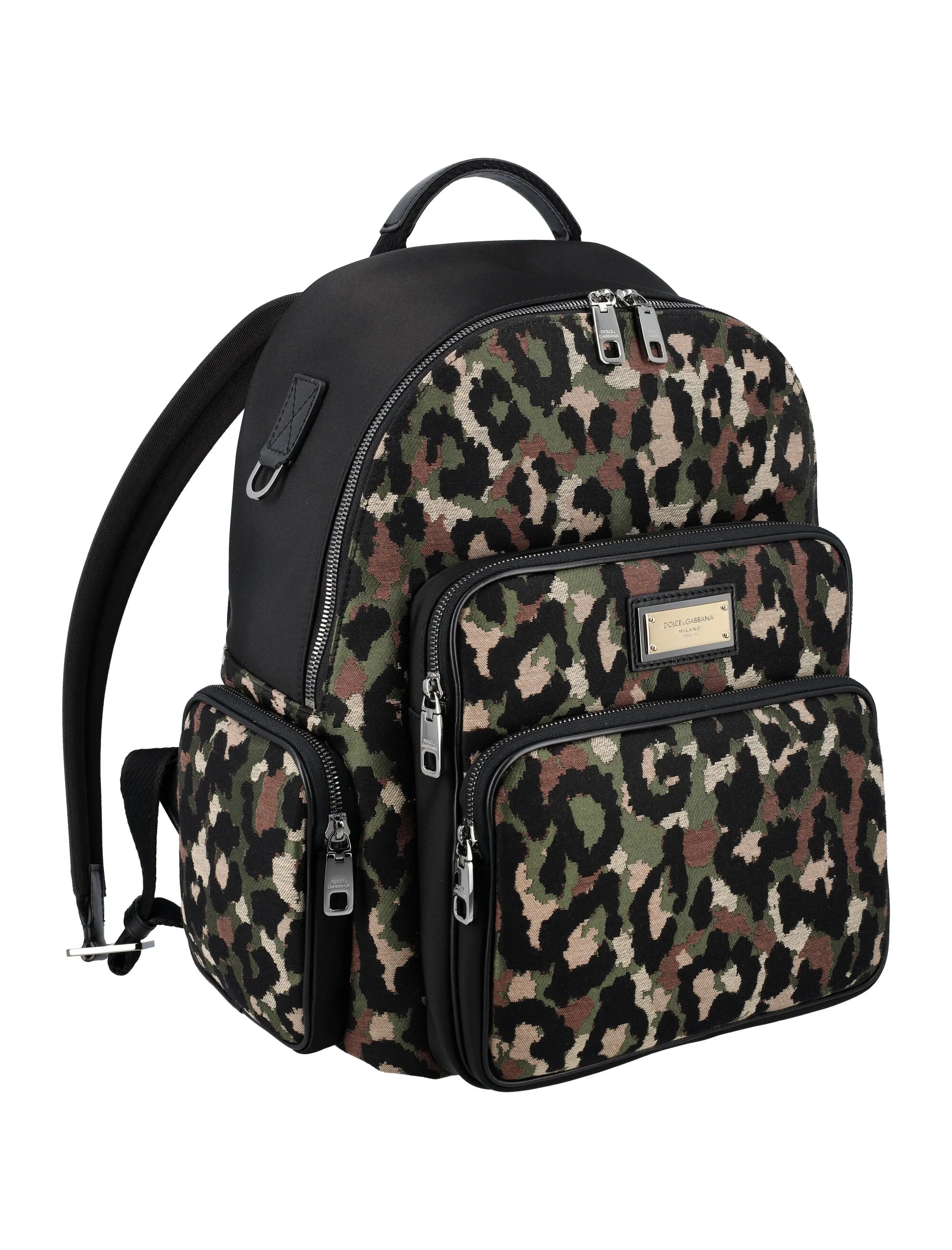 Dolce & Gabbana Printed Zipped Backpack