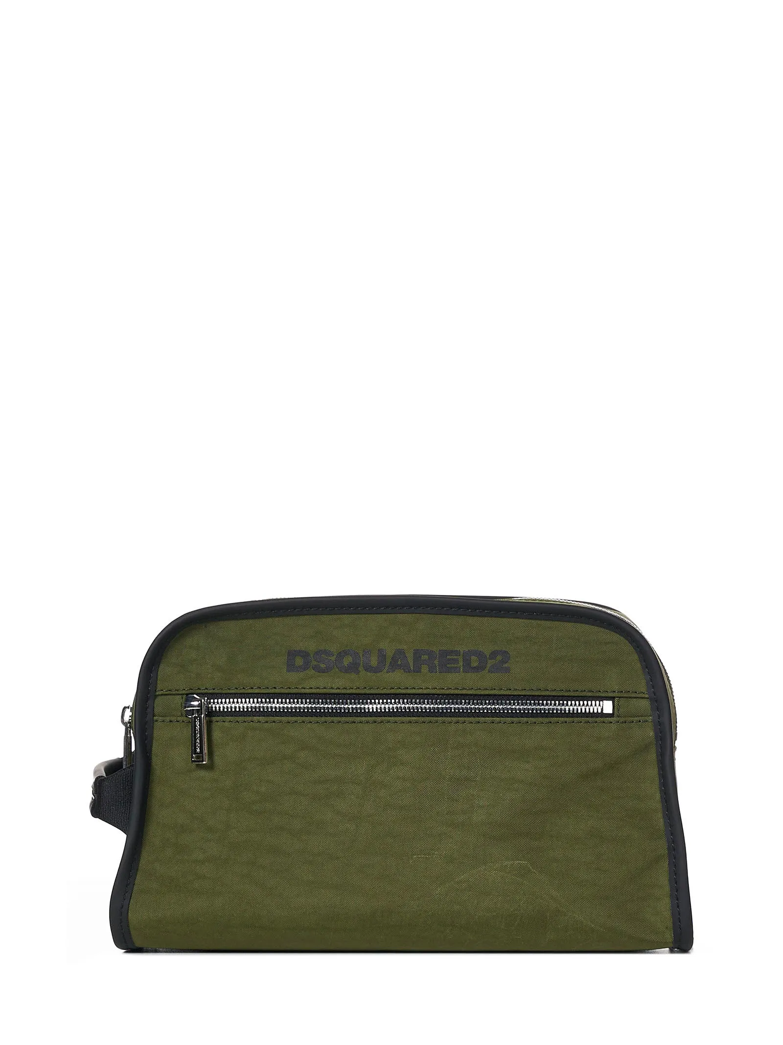 Dsquared2 Logo Embroidered Zipped Wash Bag