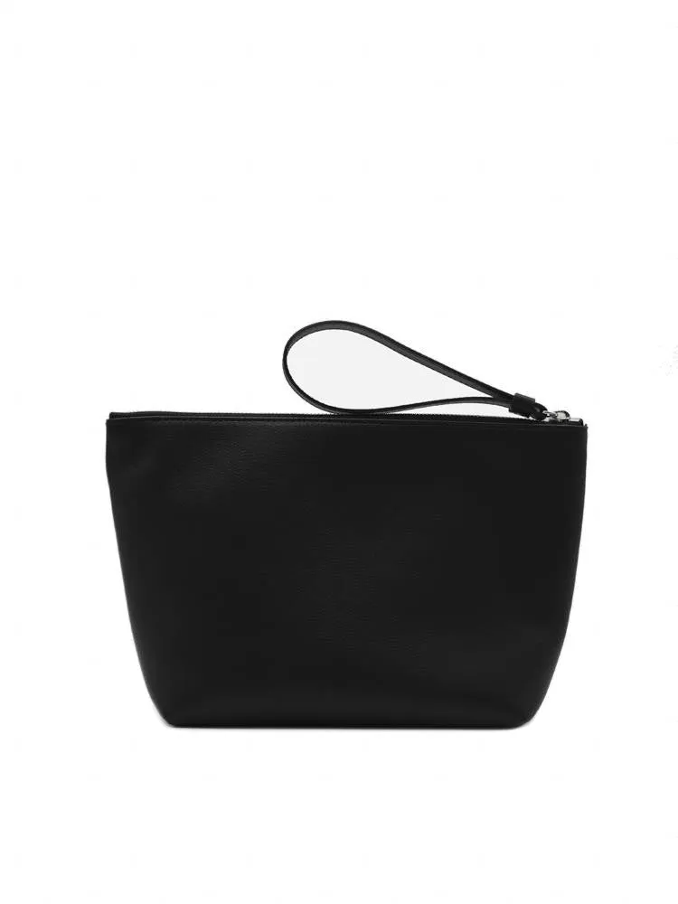 Dsquared2 Logo Printed Zip-Up Clutch Bag
