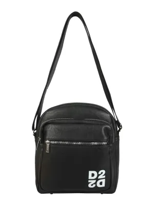 Dsquared2 Logo Printed Zipped Shoulder Bag