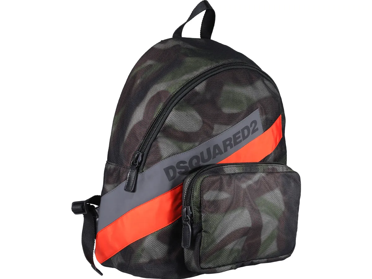 Dsquared2 Mesh Detailed Zipped Backpack