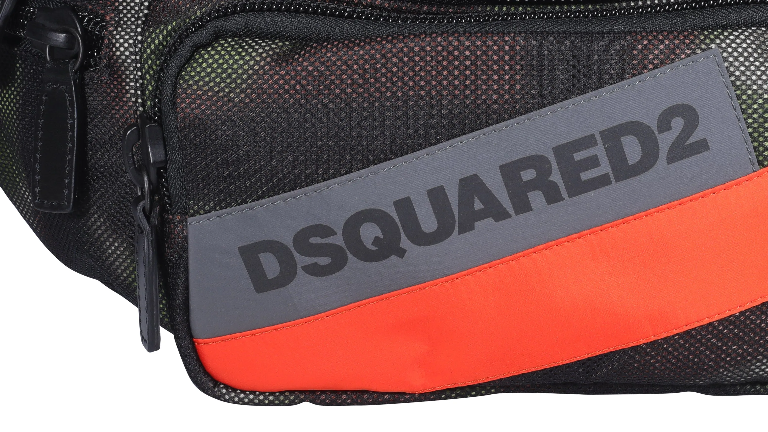 Dsquared2 Mesh Detailed Zipped Belt Bag