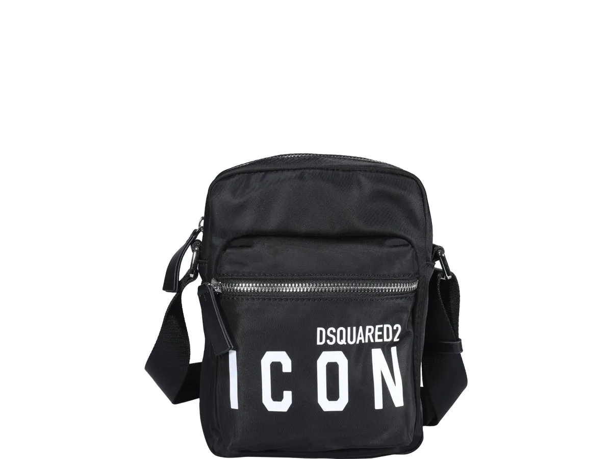 Dsquared2 Slogan Printed Messenger Bag