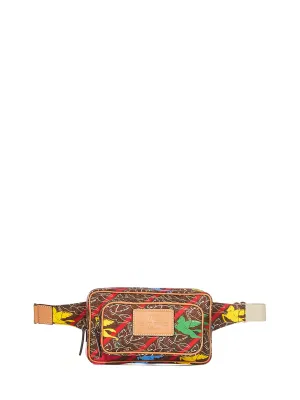 Etro Logo Patch Pegaso Print Belt Bag