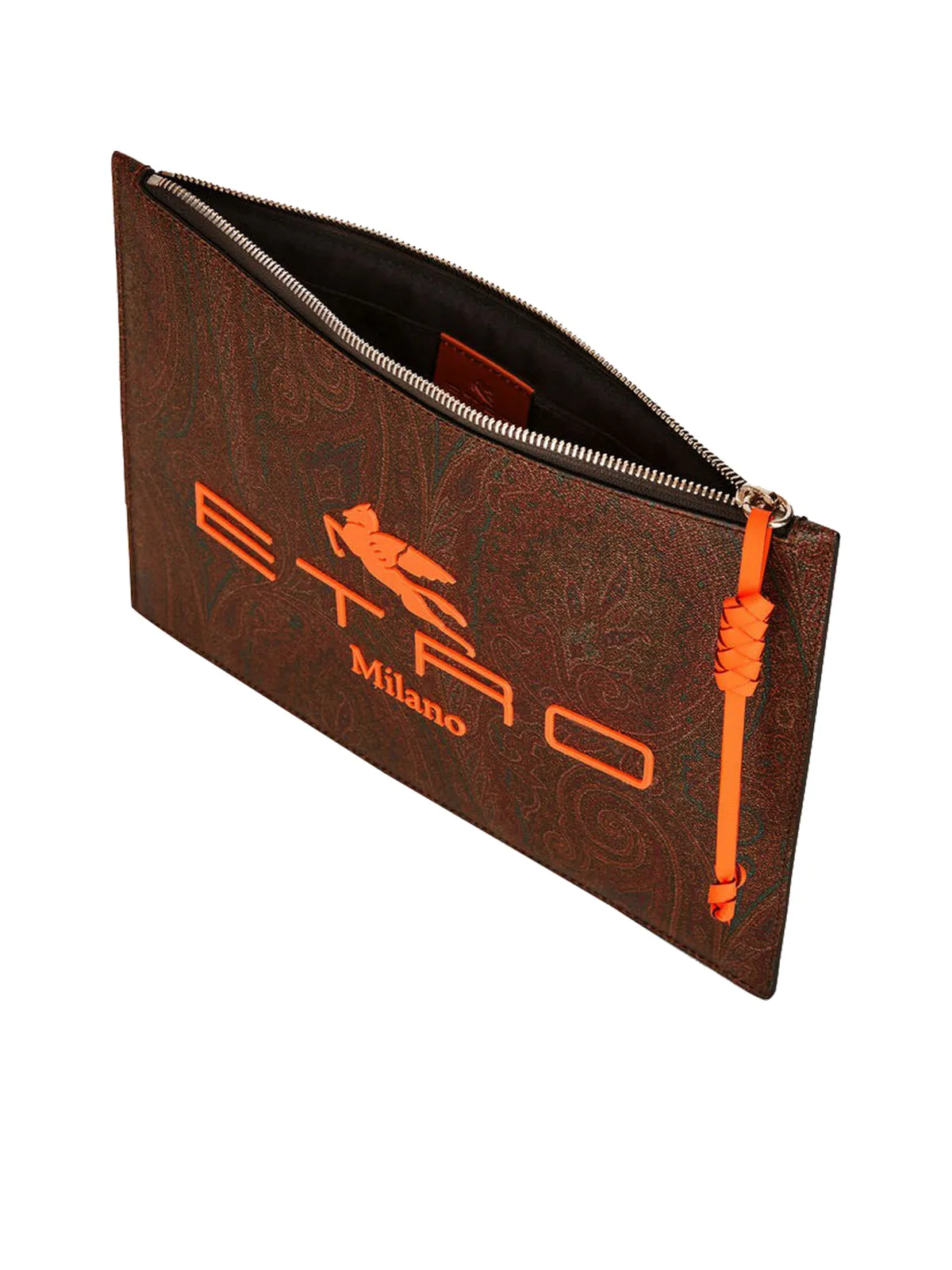 Etro Logo Print Clutch Bag