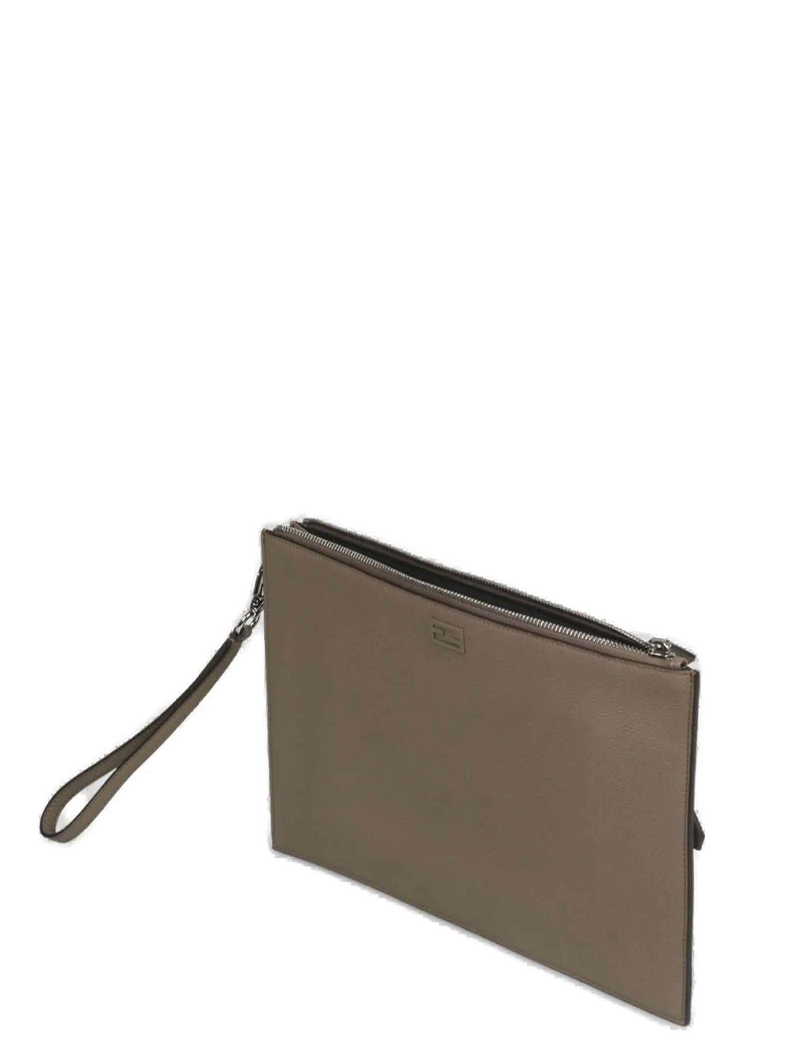 Fendi Double F Zipped Clutch Bag