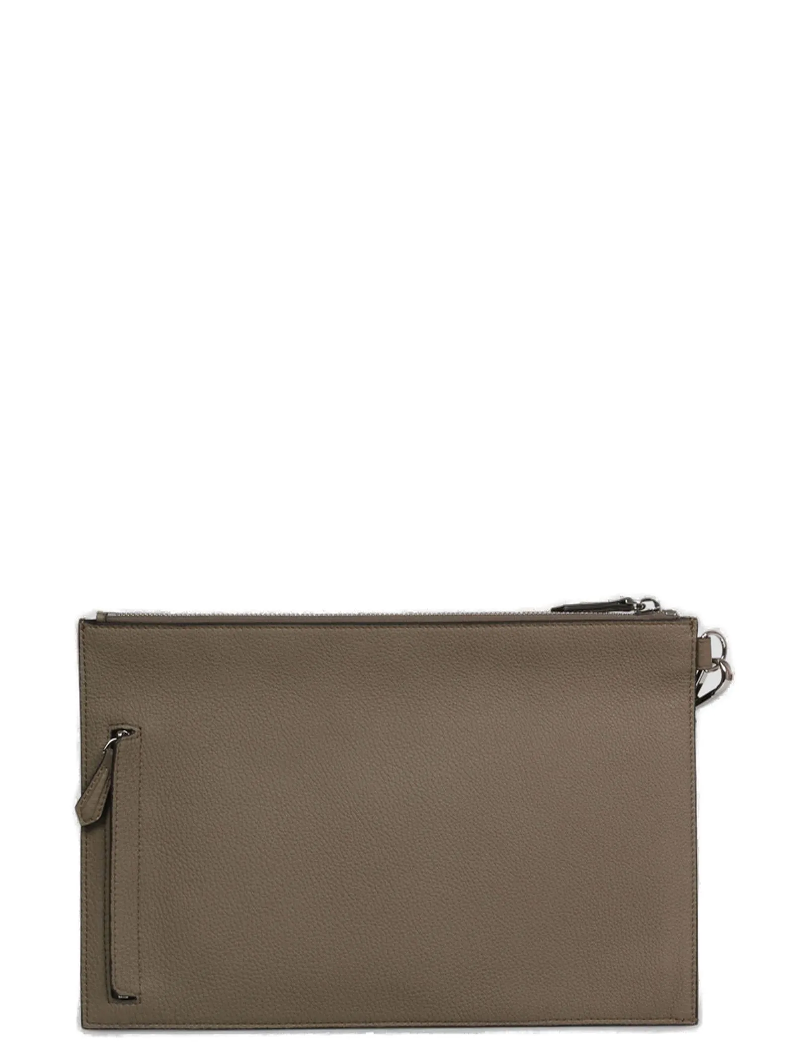 Fendi Double F Zipped Clutch Bag