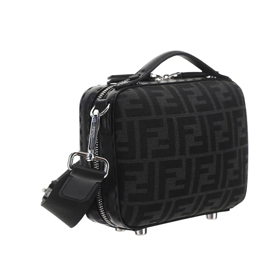 Fendi FF Jacquard Zipped Mini Tote Bag