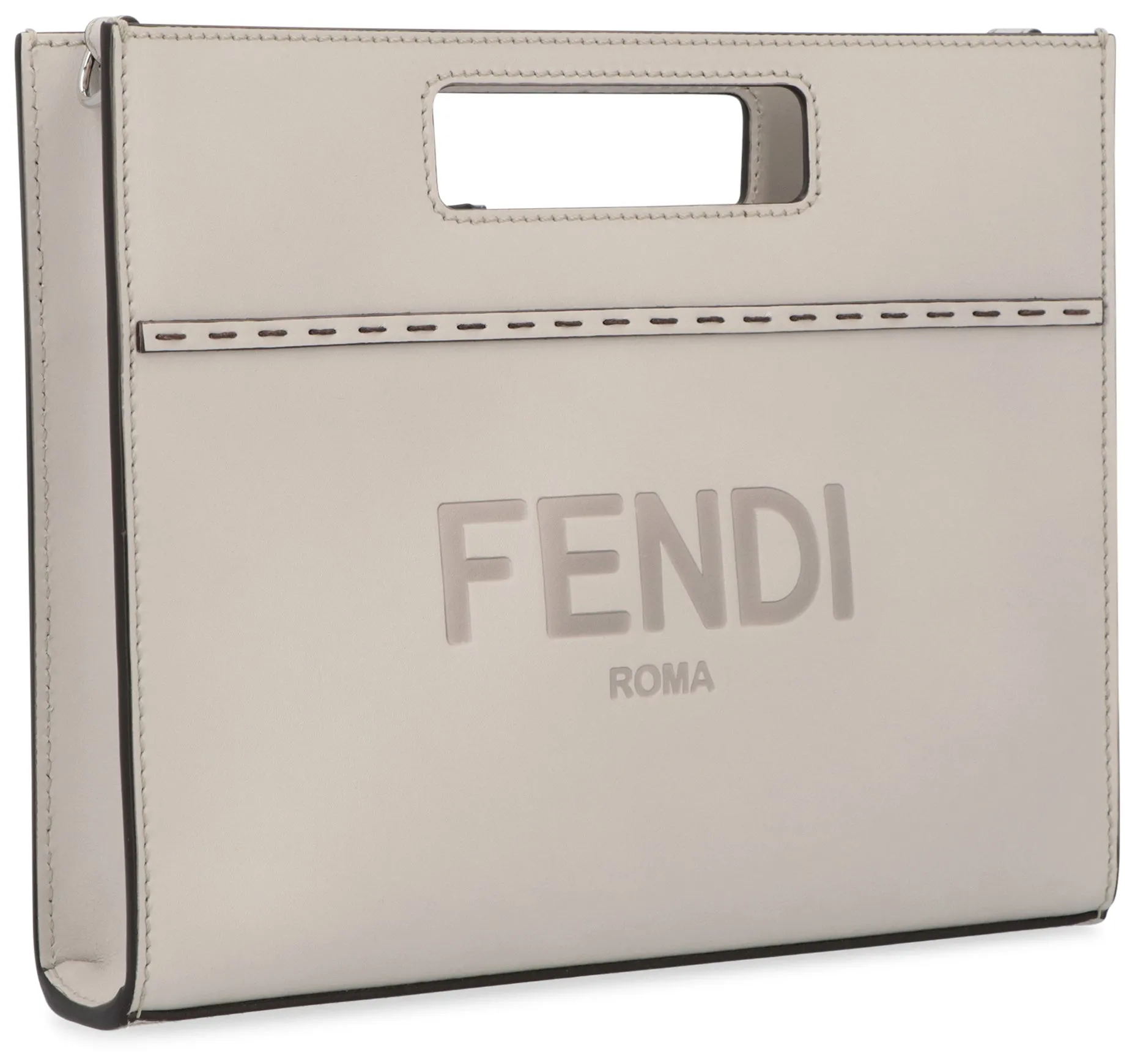 Fendi Logo Debossed Mini Tote Bag