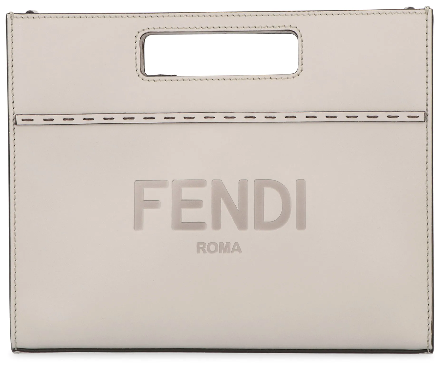 Fendi Logo Debossed Mini Tote Bag