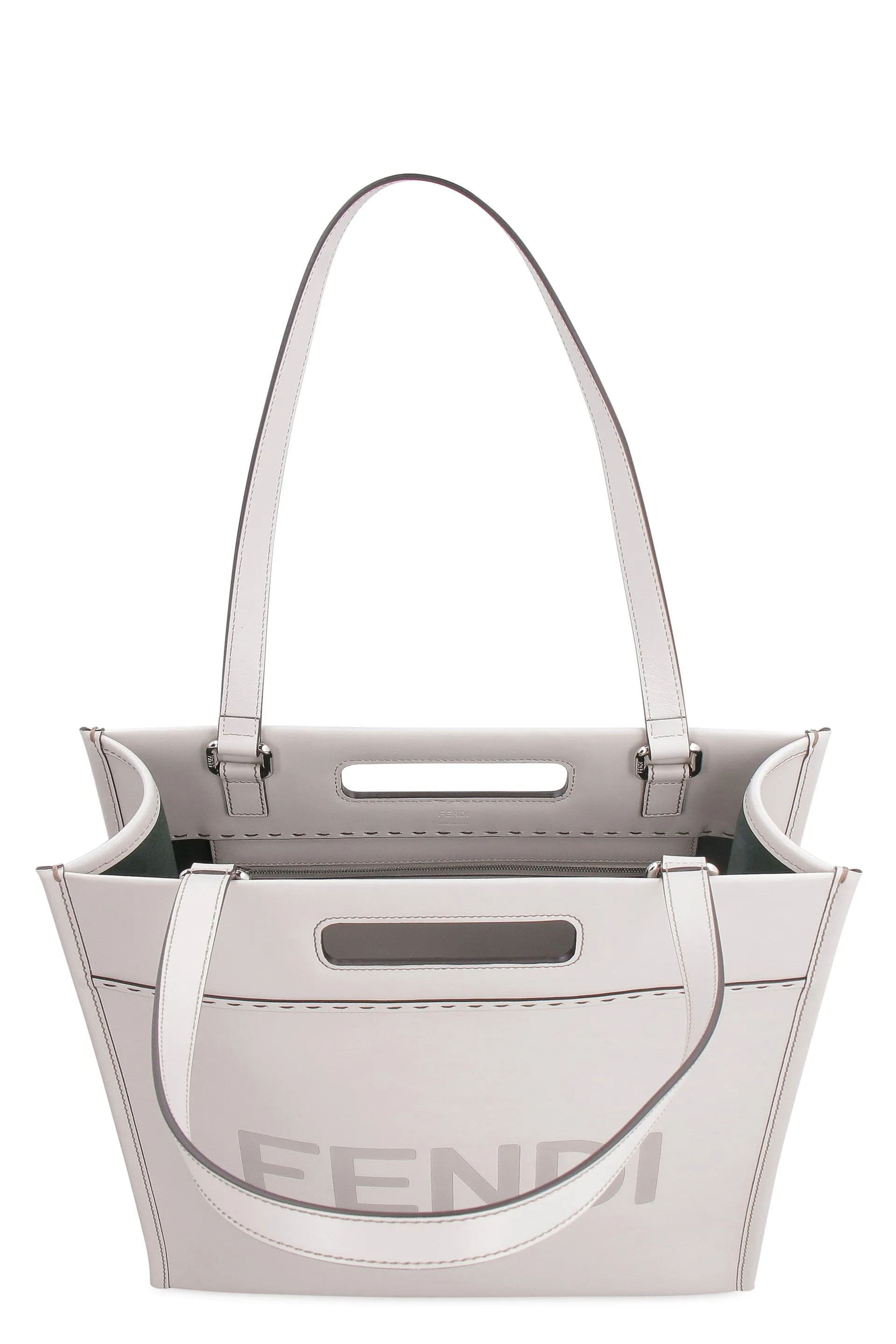 Fendi Roma Lettering Shopper Tote Bag