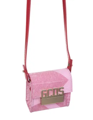 GCDS Logo Plaque Foldover Messenger Bag