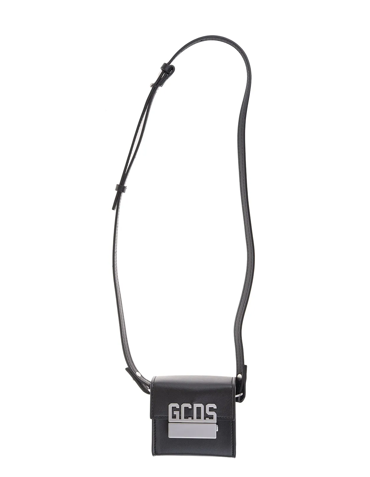 GCDS Logo Plaque Foldover Messenger Bag