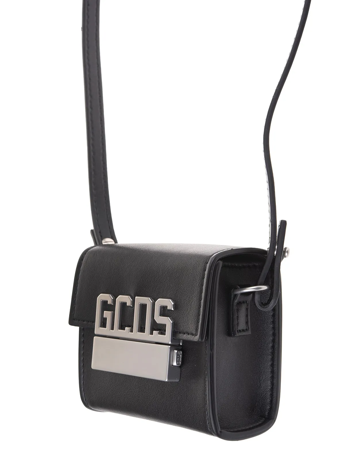 GCDS Logo Plaque Foldover Messenger Bag