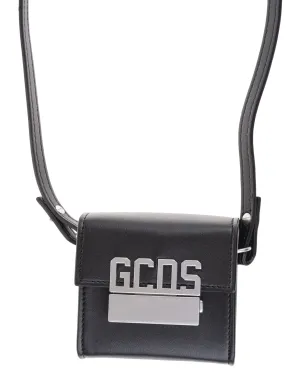 GCDS Logo Plaque Foldover Messenger Bag