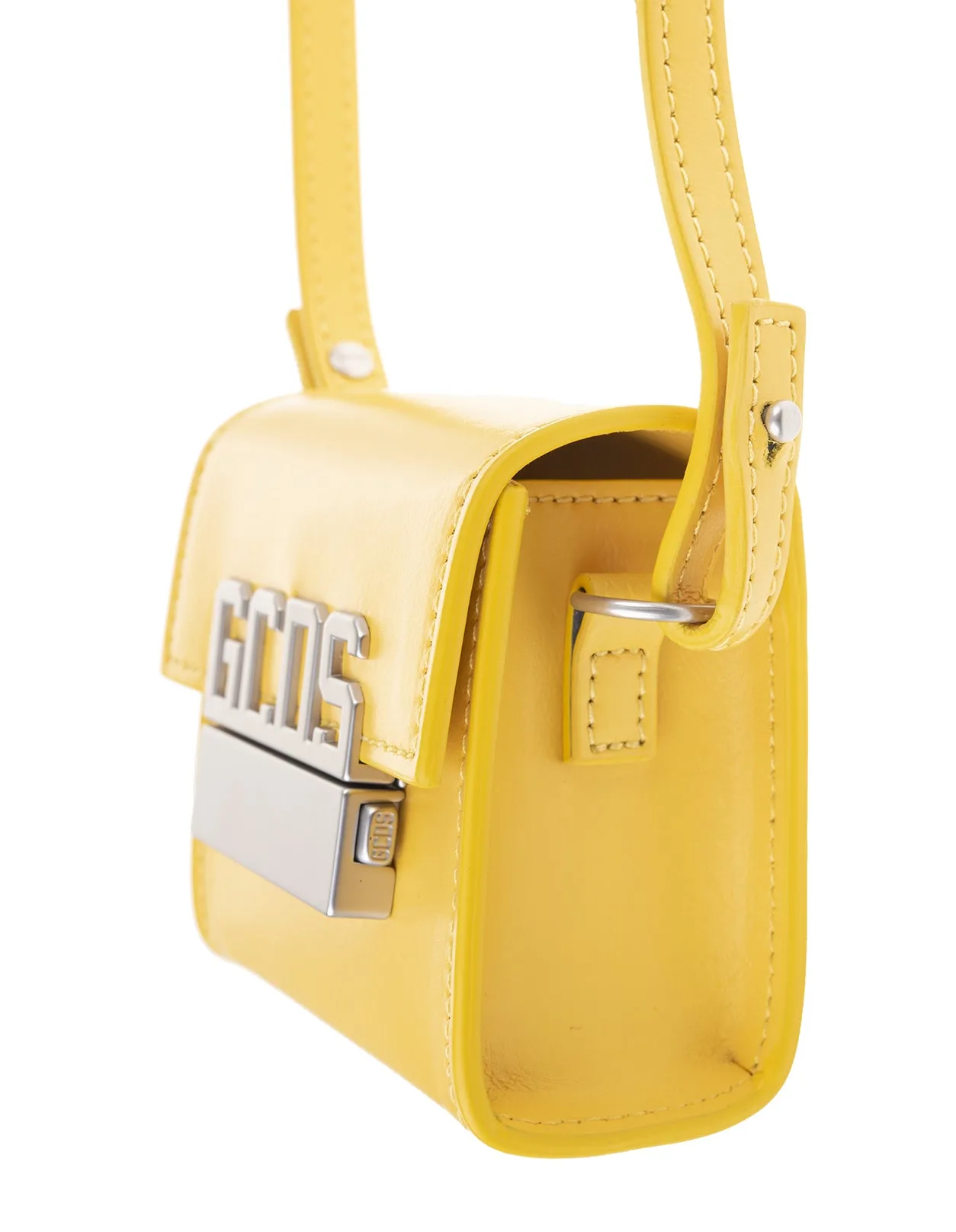 GCDS Logo Plaque Foldover Messenger Bag