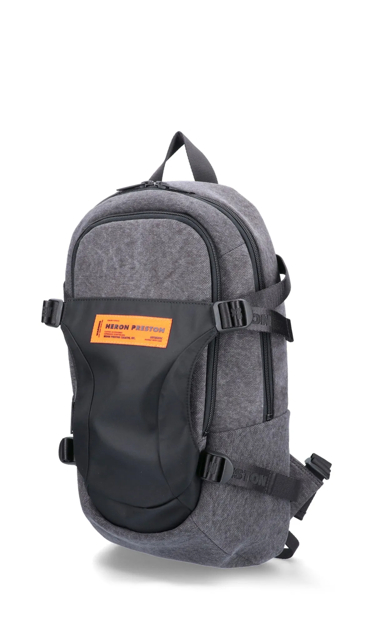 Heron Preston Logo Patch Zipped Backpack