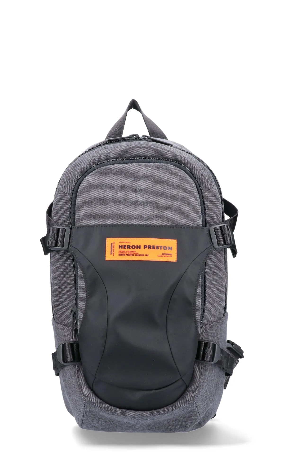 Heron Preston Logo Patch Zipped Backpack