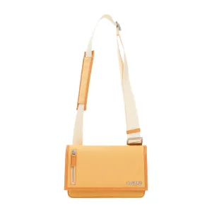 Jacquemus Logo Plaque Foldover Zipped Shoulder Bag